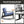 Outdoor Rocking Bistro Set Of 3, Oversized Rocking Chairs With Cushions And Side Table - Black / Blue