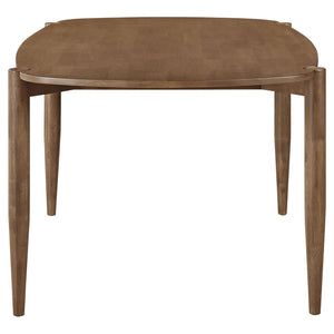 Whisten - Dining Set With Rounded Tabletop And Upholstered Chairs