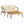 2-Piece Outdoor Loveseat & Coffee Table Set Acacia Wood Frame with PE Wicker Back & Water-Resistant Cushions