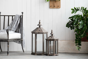 S/2 Graca Polygon Temple Garden Lanterns