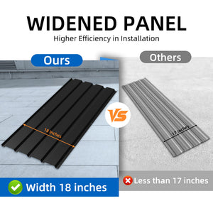 Heavy Duty Metal Roof Panels – 61IN Length, 15PCS Set