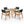 Outdoor Rustic Patio Acacia Bistro Set With Cushions