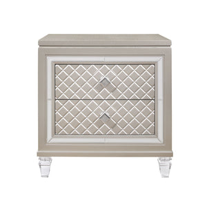 Cross - Glam Nightstand - Champagne