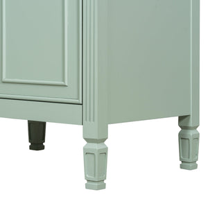 24-Inch Bathroom Vanity with Sink and Solid Wood Cabinet