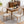 French Style Solid Wood Frame Linen Back Dining Chair Set of 2