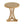Natural Finish Round Wood Accent Table