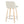 Toriano - Contemporary Fixed Height Counter Stool Swivel With Round Footrest (Set of 2)