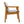 Outdoor Dining Chairs Set of 2, Teak Color Acacia Wood Frame