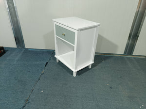 26.77''H Wooden Nightstand with One Drawer and One Shelf