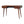 Solid Wood London Arch Writing Desk, 2-Drawers, Chestnut