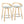 Grotto - Contemporary Fixed Height Counter Stool & Swivel, Round Footrest (Set of 2)