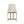 Upholstered Counter Stool With Metal Base - Cream