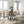 Tate - Round Dining Table With Cream Color Upholstered Chairs (Set of 5) - Oak Finish