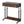 Portable Laptop Desk With Drawer & Wheels, Height Adjustable, Storage Shelf - Brown / Black