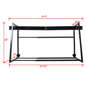 Heavy Duty Adjustable Garage Wall Multi-Tire Rack Storage - Black
