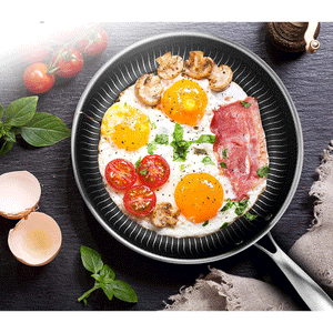 NutriChef 7 Piece Nonstick Stainless Steel Kitchen Cookware Pan Set with Lids