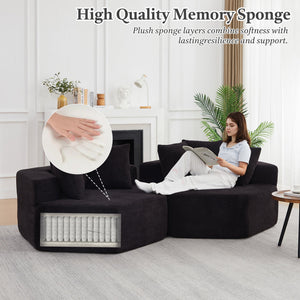 54-Inch Modern-Style Hexagonal Lounge Chair