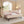 Gingham Daybed With USB Charging Port, Wave Shaped Design