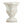 9.4x9.4x10.6' Decorative White Urn Planter with Distressed White Finish and Gold Accents