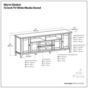 Warm Shaker - Handcrafted TV Media Stand