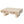 Rounded Edge Coffee Table with Flower Pattern Solid Wood Drawer