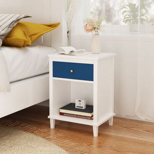 Nightstand With 1 Drawer and 1 Shelf
