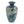 D8.7x15.5' Blue and Brown Reactive Glazed Vase