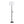 Shadow Contemporary Floor Lamp in Black Steel with White Linen Shade