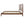 Premium Solid Wood King Size Bed Frame with Headboard - Walnut Color