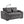 Sofa Bed With Trundle For Small Rooms - Dark Gray