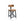 Industrial Counter Stool With Back Removable Solid Acacia - Amber