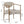 Beige PU Leather Dining Room Chair with Metal Frame
