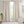 Cotton Printed Curtain Panel with Chenille Stripe and Lining Ivory 50x95