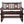 Rustic Outdoor Wood Rocking Bench Double Rocking Chair For 2 Persons With Curved Seat, Porch Rocker - Brown