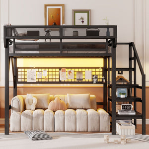 Loft Bed With Stairs And Storage