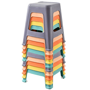 10 Pack Stackable Classroom Stools, 18.8" Height