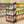 4 Tier Retail Display Rack With Hooks, Tall Metal Snack Stand With Shelves - Brown / Black