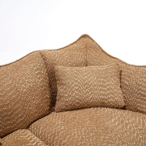Comfortable Dual Beanbag Chair With High Resilience Foam Core For 2 People