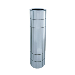 29.92" Tall Floor Vase Mirrored