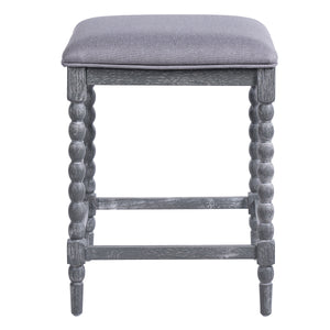 26" Counter Stools - Set of 2 with Upholstered Seat