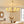 8-Light Rope and Fabric Shade Gold Chandelier