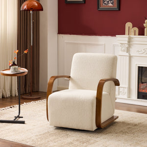 Swivel Accent Rotatable Ergonomic Single Chair For Living Room