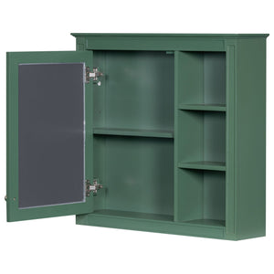 Bathroom Vanity With Medicine Cabinet, Royal Mirror Cabinet, Modern Bathroom Storage Cabinet With 2 Soft Closing Doors And 4 Drawers