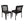 7 Piece Outdoor Dining Set with Table and 6 Chairs - Brown Multi