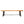 Outdoor Dining Bench, Patio Backless Bench - Teak / Black