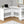 L-Shaped Corner Computer Desk with Storage Shelves