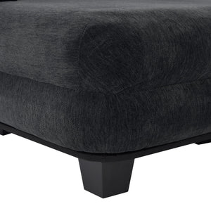 Oversized Chaise Lounge Sofa Bed with Deep Seat and Layered Armrests