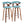 Gardenia - Mid Century Modern Fixed Height Barstool With Swivel With Round Footrest (Set of 2)