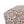 Amelia - Handcrafted Fabric Pouf, Rustic Elegance - Multicolored