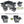Outdoor Furniture Set Patio Rattan with Recliners and Tables